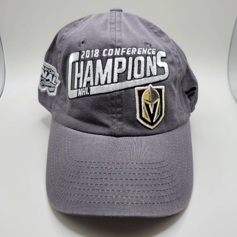 NHL Vegas Golden Knights 2018 Conference Champions ball cap hat. Fanatics